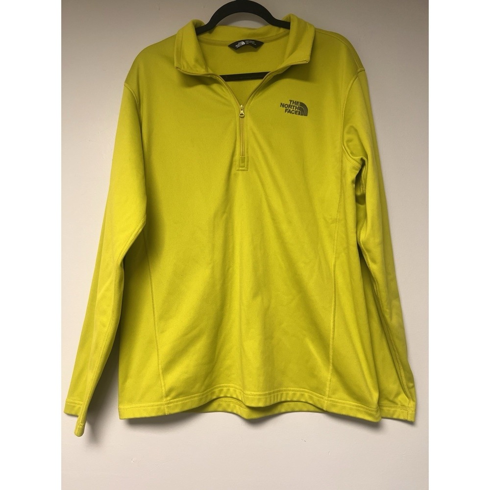 The North Face Pullover Mens L Green Excellent Quarter Zip Fleece NF0A3L3E